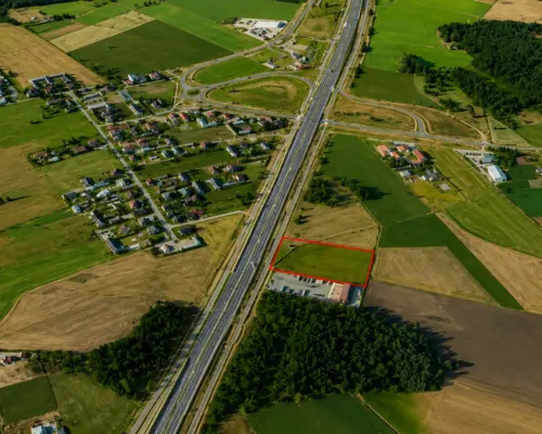 Działka inwestycyjna przy S8