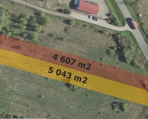 Działka inwestycyjna 0,5 w Fastach