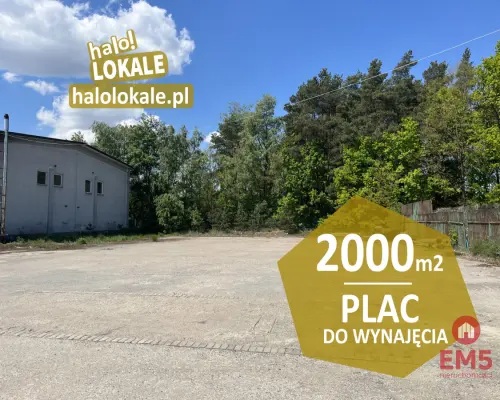 Plac utwardzony do wynajęcia.