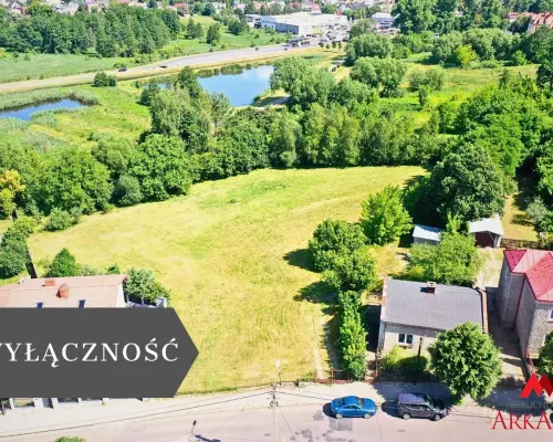 działka inwestycyjna Lipno z budynkiem