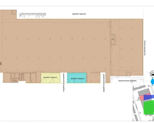 Górna - hala na parterze 3080 m2 ul. Senatorska
