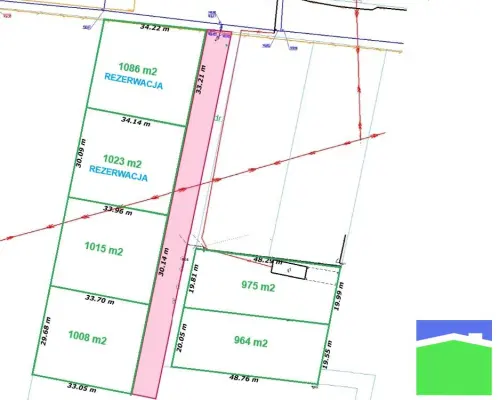 Krępa gm. Poddębice - działki z WZ o pow. 1000 m2