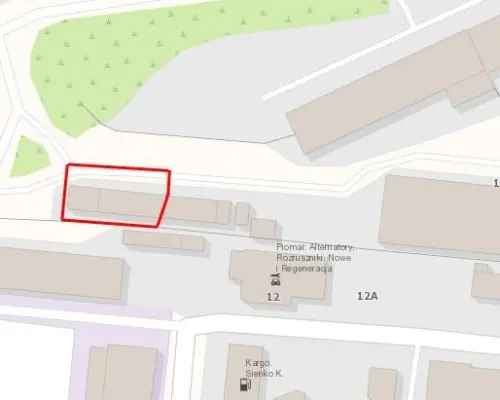 Działka z 9 garażami