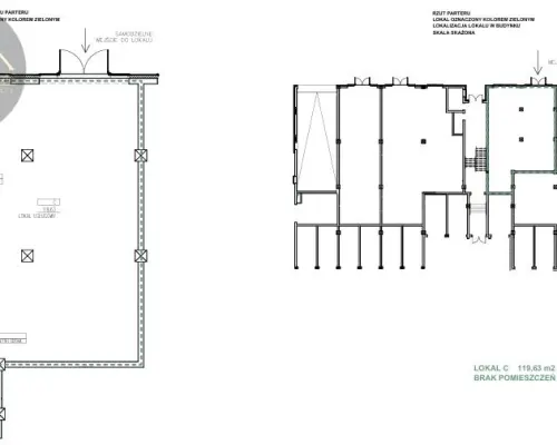 Lokale użytkowe od 109m2 do 179m2