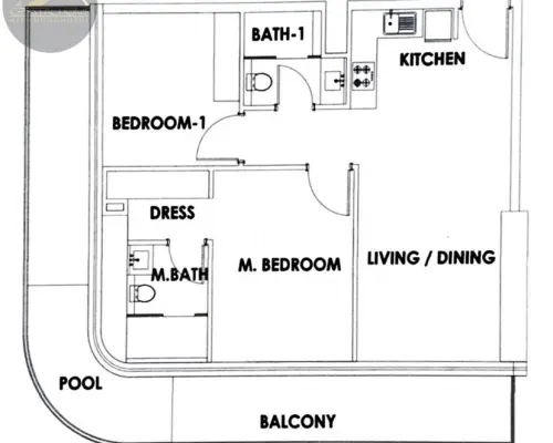 Apartament z basenem, 72 piętro widok Burj Khalifa