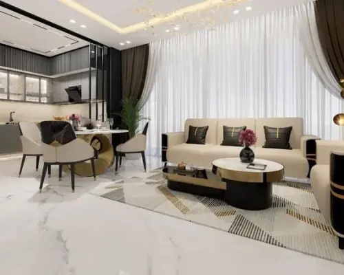 Apartament z basenem, 72 piętro widok Burj Khalifa