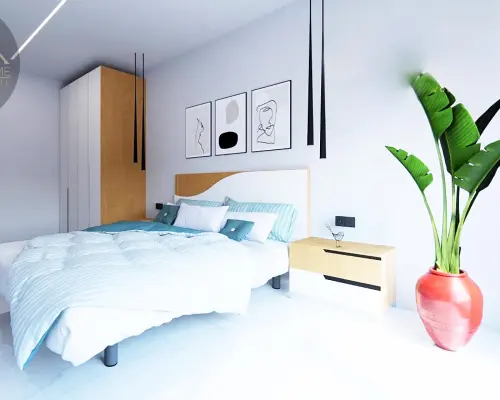 Apartament przy polu golfowym w Algorfa