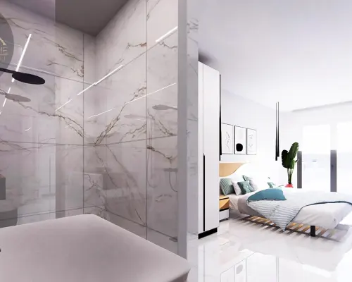 Apartament przy polu golfowym w Algorfa