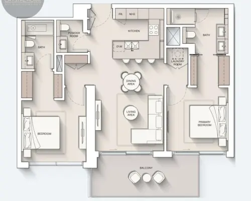Apartamenty z prywatną plażą