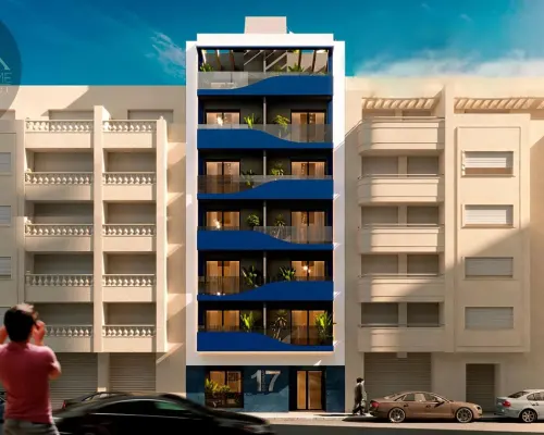 Nowy apartament 190 metrów od plaży w Torevieja