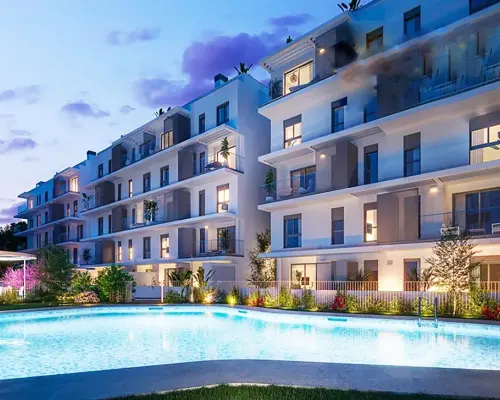 Gotowy penthouse 500 m od plaży w miasteczku Dénia