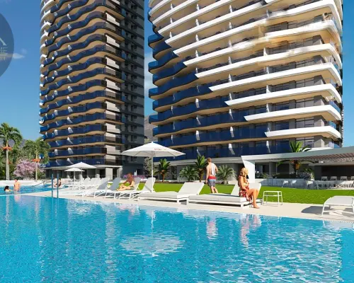 Wytworny apartament przy plaży z widokiem na morze
