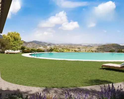 Apartament w malowniczym otoczeniu pola golfowego