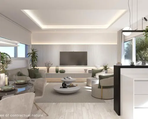 Apartament z dużym tarasem 800 m od plaży