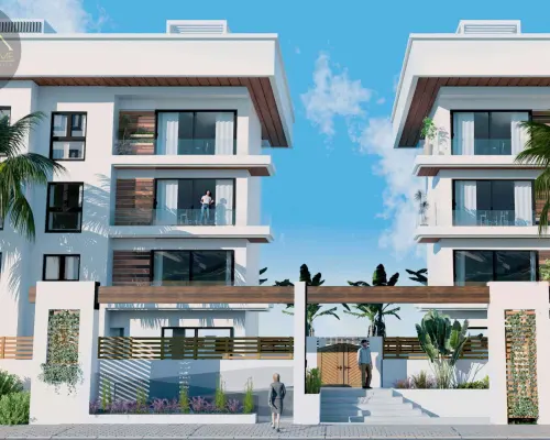 Apartament z dużym tarasem 800 m od plaży
