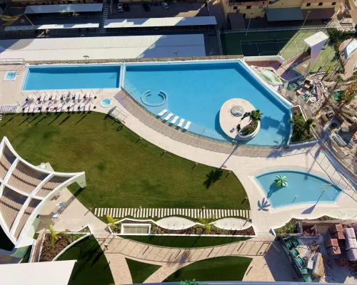 Wytworny apartament z widokiem na morze w Benidorm