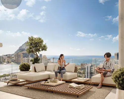 apartamenty z widokiem na morze w Calpe