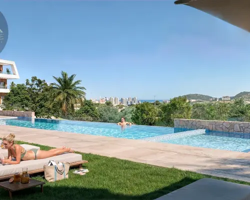 Apartament z tarasem i widokiem na morze