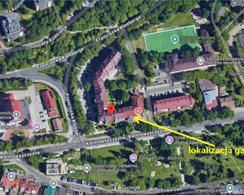 Garaż w budynku ul. Kalinowszczyzna.