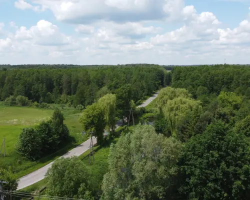 Dwa domy na dużej działce 100 km. od Warszawy.