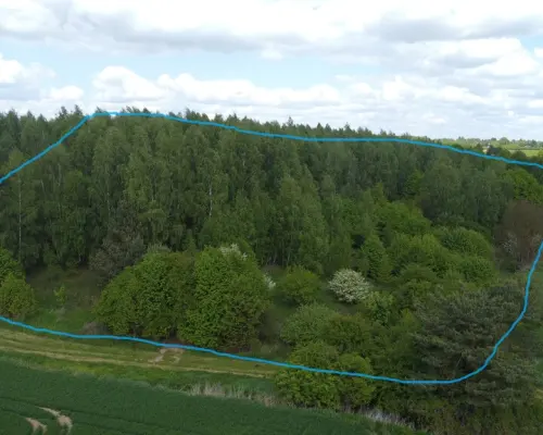 Działka 2,15 ha z potencjałem koło Nałęczowa.