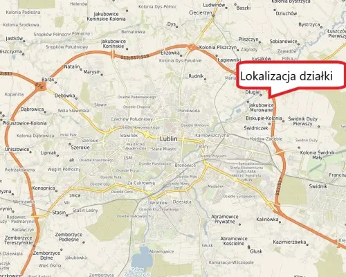 Działka 0,94ha U/MN Wólka gm. Długie pod Lublinem.