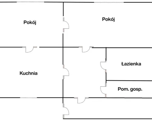 Dom 80 m2, budynek gosp., działka 38 a, Ostrów Lub