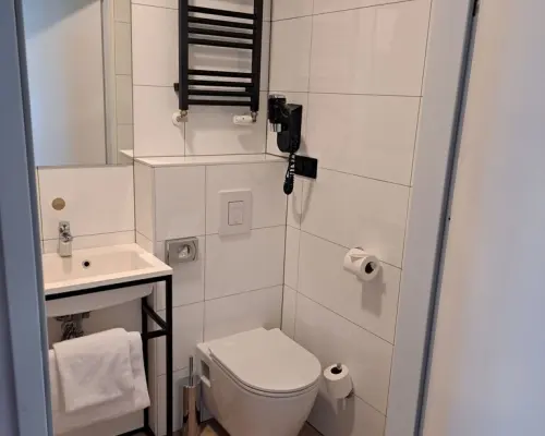Pokój o pow. 16,26 m2 w hotelu ARCHE w Lublinie.