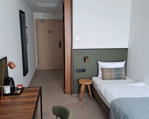 Pokój o pow. 16,26 m2 w hotelu ARCHE w Lublinie.