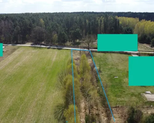 Działka budowlana 3000 m2 w Siekierce gm. Chotcza