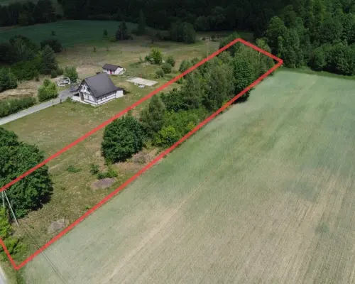 Działka budowlana 3000 m2 w Siekierce gm. Chotcza