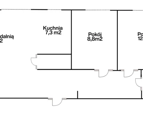 3-pokojowe mieszkanie po generalnym remoncie 61m2