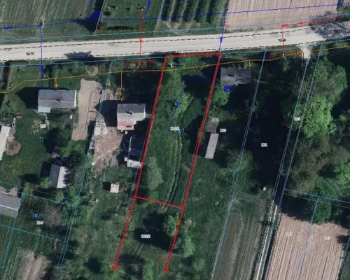 Gm. Wąwolnica - 100ar z projektem domu.