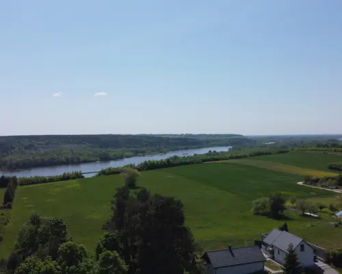 Działka 2902 m2 z widokiem na Wisłę w Oblasach.