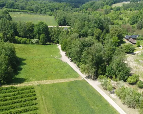 Działka 3580 m2 w Kazimierzu Dolnym 4 km od rynku.