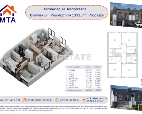 DOM na sprzedaż – Bliźniak z działką 900m²