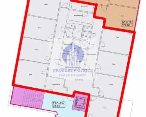 Ursynów, biuro 302,36 m2 do wynajęcia