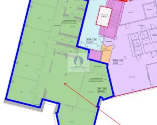 Ursynów, biuro 351,75 m2 do wynajęcia