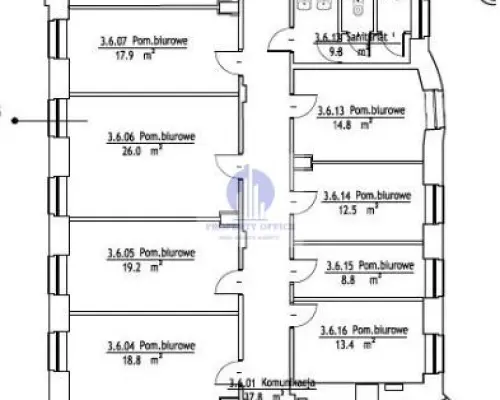 Śródmieście, biuro 338,24m2 do wynajęcia