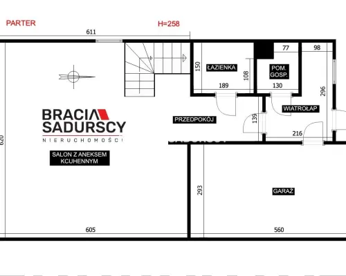 124 m² z ogrodem , 3 sypialnie, Garaż, W. Standard