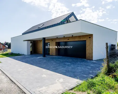 Nowoczesny dom Bębło, w stanie developerskim.