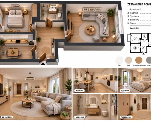 2-pok do remontu|os.Kolorowe | Nowa Huta | 51,43m²