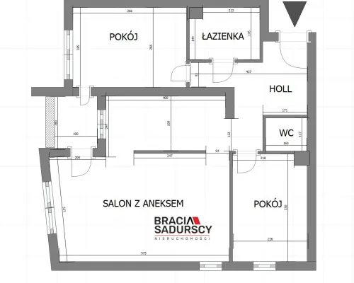 3 pok o fajnym układzie ul. Wrobela.