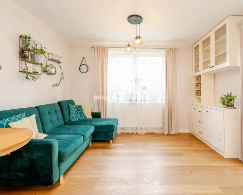 Sosnowiecka | 2 pok. | zielony widok z balkonu