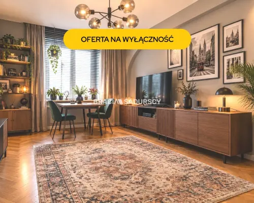 Przestronne mieszkanie w centrum Krakowa.