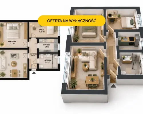 INWESTYCJA DO REMONTU |3 POKOJE | 62 m²| KLEPARZ |