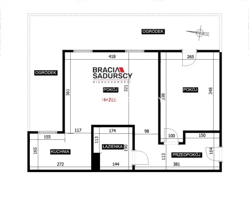 Bochnia, 2-pokojowe mieszkanie o powierzchni 37 m² wraz z miejscem postojowym i komórką lokatorską. Mieszkanie poł