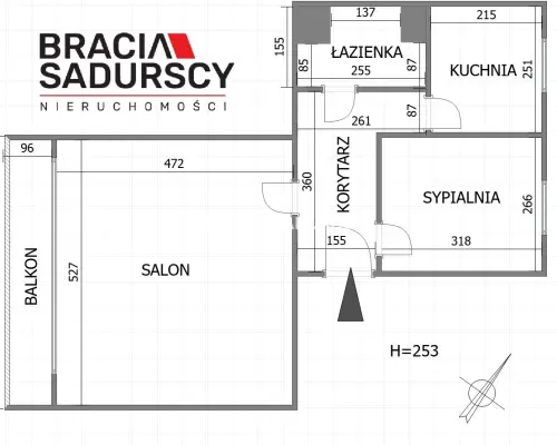 Centrum Skawiny: 2-pok., duży balkon, piwnica