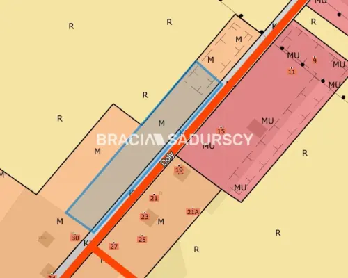 Działki budwlane o pow.  900 m2 w Jerzmanowich
