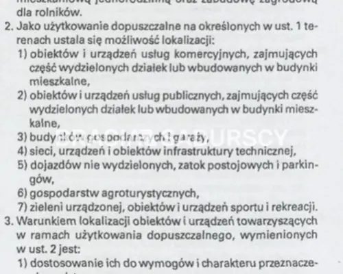 Działki budwlane o pow.  900 m2 w Jerzmanowich
